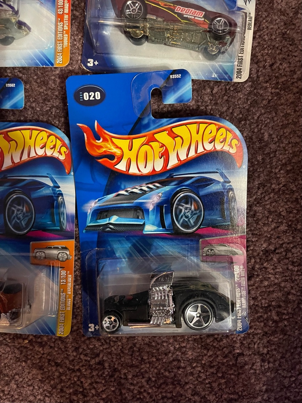 Hot Wheels Black Muscle Discast Car -  #20 Hardnoze Twin Mill ! New in package!